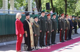 Торжественная церемония выпуска офицеров Института пограничной службы