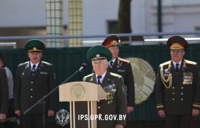 Торжественная церемония выпуска офицеров Института пограничной службы
