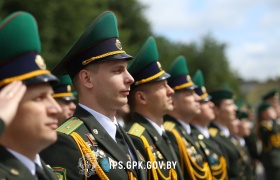 Торжественная церемония выпуска офицеров Института пограничной службы