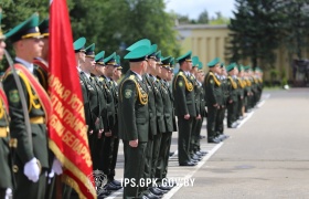 Торжественная церемония выпуска офицеров Института пограничной службы