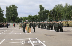 Торжественная церемония выпуска офицеров Института пограничной службы