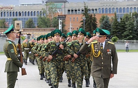 Торжественное принятие присяги курсантами Института пограничной службы Республики Беларусь 