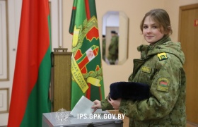 В Институте пограничной службы курсанты и офицеры приняли участие в голосовании