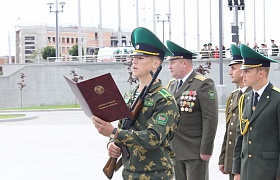 Торжественное принятие присяги курсантами Института пограничной службы Республики Беларусь 