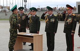 Торжественное принятие присяги курсантами Института пограничной службы Республики Беларусь 