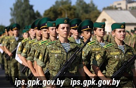 Курсанты первого курса Института пограничной службы приведены к военной присяге