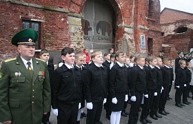 Юным кадетам в Бресте вручили Штандарт