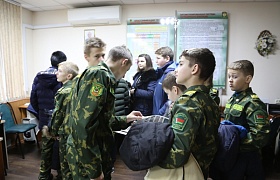 Юные Усовцы в гостях у курсантов-пограничников