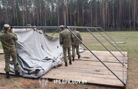 В Институте пограничной службы состоялся полевой выход 1-го курса в учебный центр.