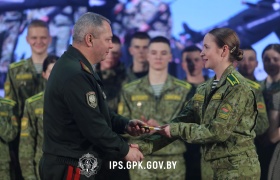 «Здравствуй, Институт!»: Первокурсники Института пограничной службы представили творческий отчет