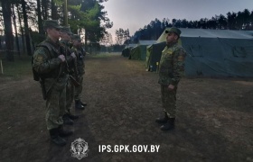 В Институте пограничной службы состоялся полевой выход 1-го курса в учебный центр.