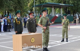 Курсанты-пограничники набора 2023 года приняли Военную присягу