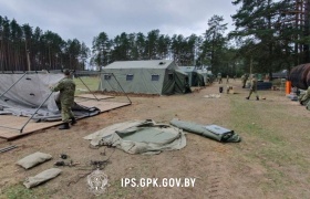 В Институте пограничной службы состоялся полевой выход 1-го курса в учебный центр.