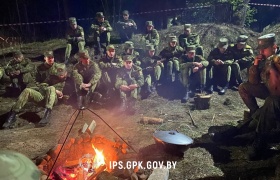 В Институте пограничной службы состоялся полевой выход 1-го курса в учебный центр.